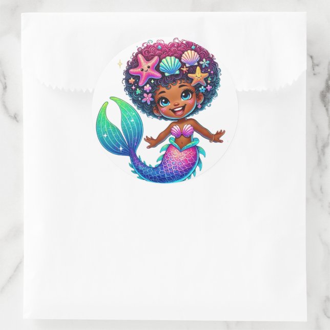 Mermaid Girl Stickers (Tasche)