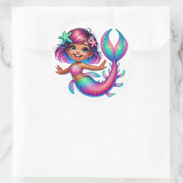 Mermaid Girl Stickers (Tasche)