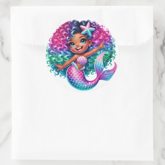 Mermaid Girl Stickers (Tasche)