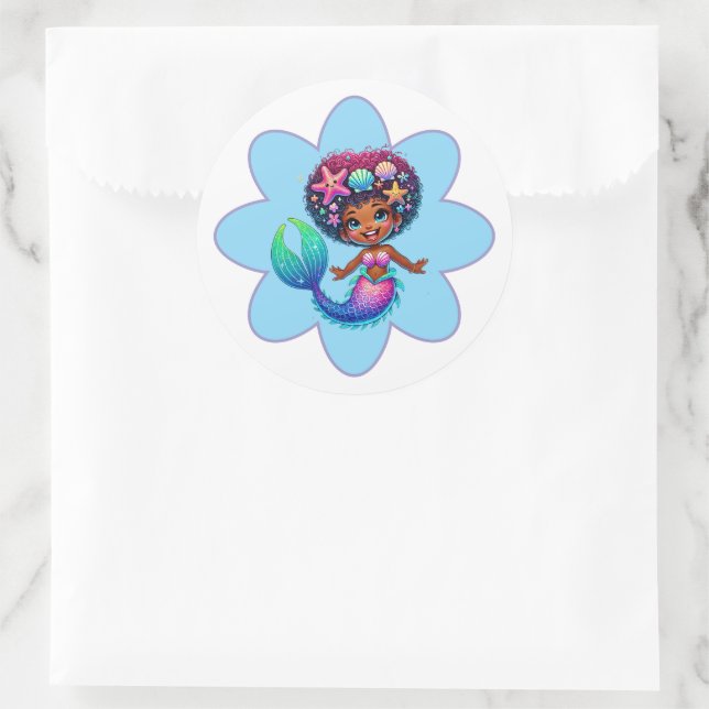 Mermaid Girl Stickers (Tasche)