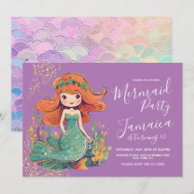 Mermaid Girls Geburtstagsparty Lila