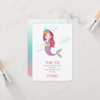 Mermaid Glam Birthday Party Einladung