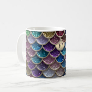 Mermaid Glam Glitzer Scales Kaffeetasse