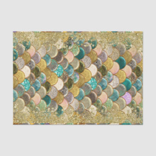 Mermaid Glam Ocean Sea Scales Glamour Glitzer Chic Seidenpapier