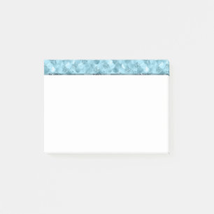Mermaid Glam Scale   Dusty Ice Blue Sheen Luster Post-it Klebezettel
