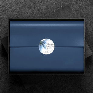 Mermaid Glam Schwanz   Dusty Ice Blue Sheen Vielen Runder Aufkleber