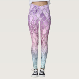 Mermaid Glitzer Scales #2a (Imitate Glitzer) #shin Leggings