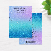 Mermaid Glitzer Schmuck lila Halskette Display