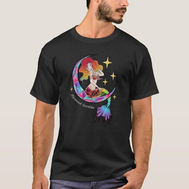 Mermaid Glitzern T - Shirts (Vorderseite)