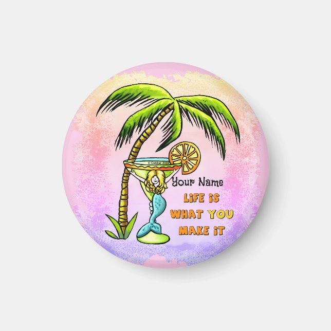 Mermaid Good Life Magnet (Vorne)