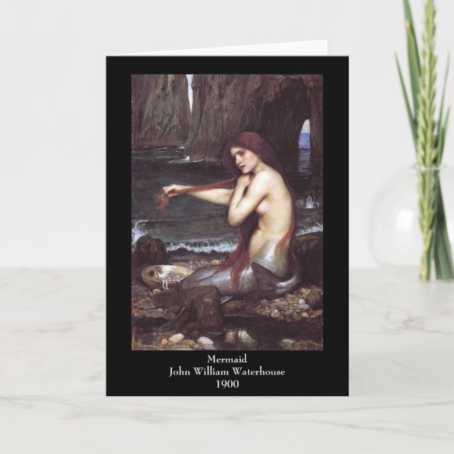 Mermaid Greeting Card Karte (Vorderseite)