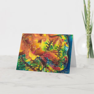 MERMAID GREETING CARD KARTE