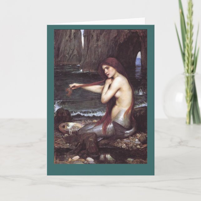 Mermaid Greeting Card Karte (Vorderseite)