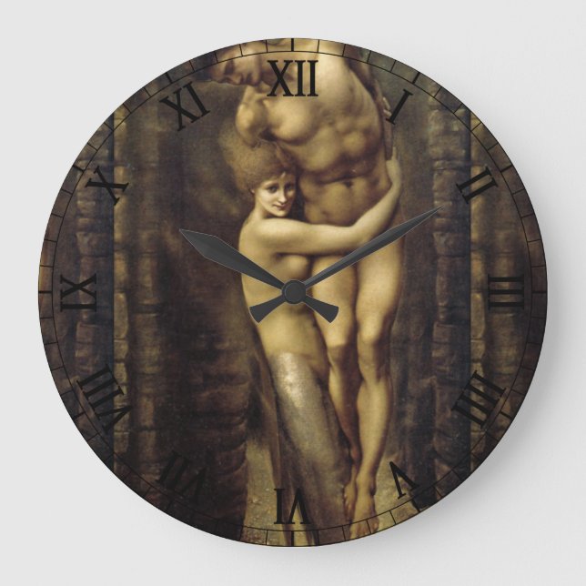 Mermaid Große Wanduhr (Vorderseite)