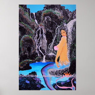 Mermaid Grotto Dusche Poster