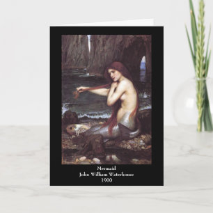 Mermaid Grußkarte Karte