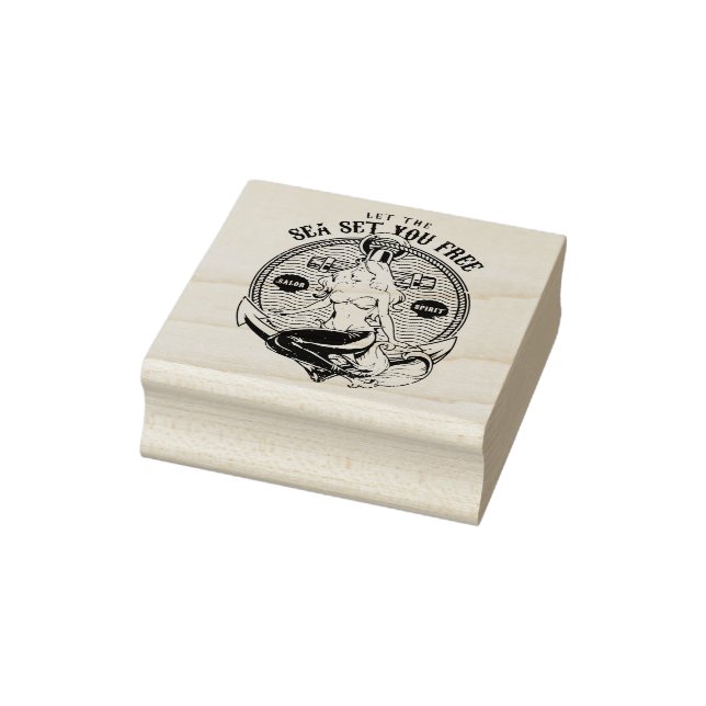 Mermaid Gummistempel (Stempel)