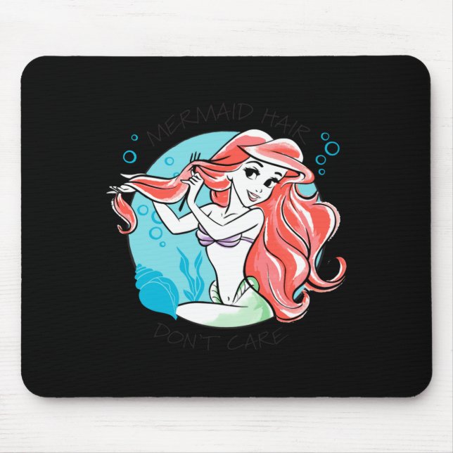 Mermaid Hair Dont Care  Mousepad (Vorne)