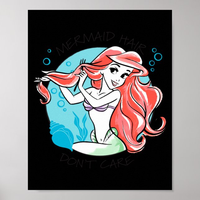 Mermaid Hair Dont Care  Poster (Vorne)