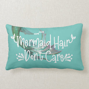 Mermaid Hair Keine Sorge Schwanz Aquamarin Lendenkissen