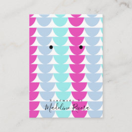 Mermaid Handmade Artisan Earring Display Cards Telefonnummerkarte