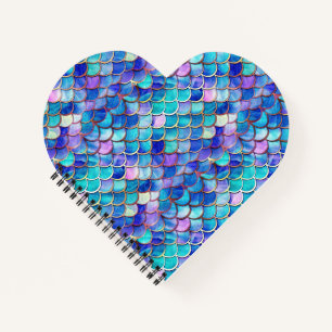 Mermaid Hartglas Notizbuch