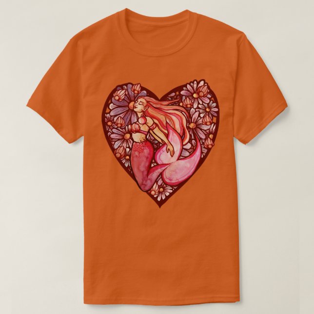 Mermaid Heart T-Shirt (Design vorne)