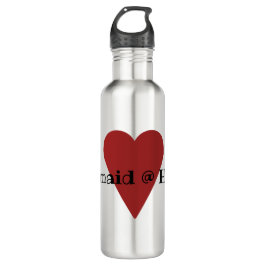 "Mermaid @ Herz" Wasserflasche Edelstahlflasche