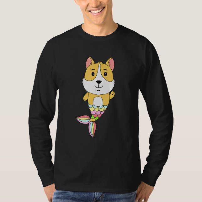 Mermaid Hund - Mermaid Vibes Welpe Idee T-Shirt (Vorderseite)