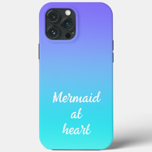 Mermaid im Fall Heart Gradient Case-Mate iPhone Hülle (Rückseite)