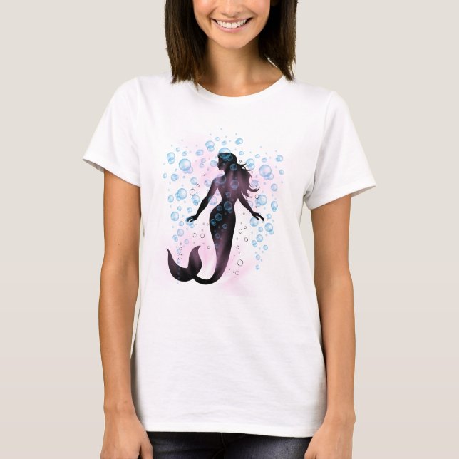 Mermaid in Soft Tides T-Shirt (Vorderseite)