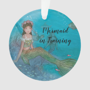 Mermaid in Training Anpassen mit Ihrem eigenen Nam Ornament