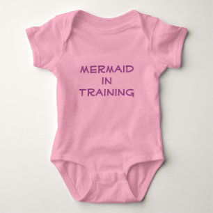 "Mermaid in Training" Baby Onsie Strampler