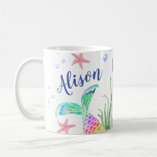 Mermaid Individuelle Name Tasse