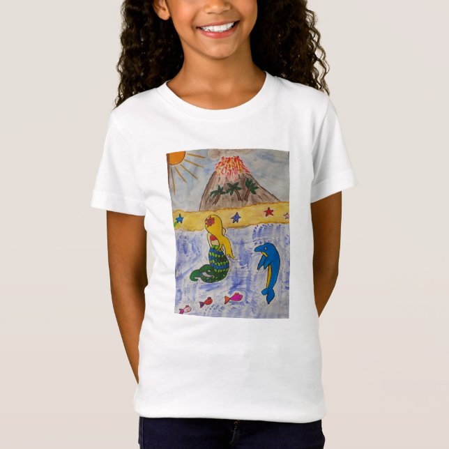 Mermaid-Insel T-Shirt (Vorderseite)