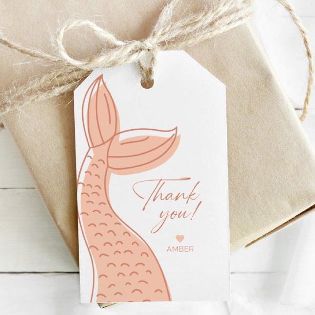 Mermaid Invitation, Minimalist, Under the Sea, Mer Geschenkanhänger (Von Creator hochgeladen)