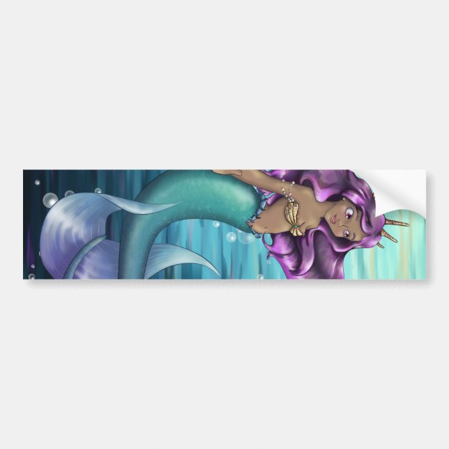 Mermaid Iole Autoaufkleber (Vorne)