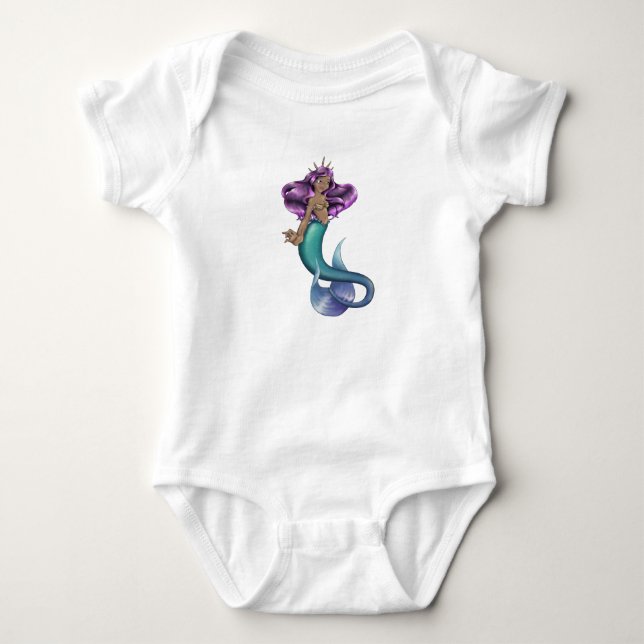 Mermaid Iole Baby Strampler (Vorderseite)