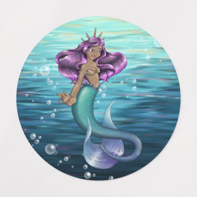 Mermaid Iole Etiketten (Design 1)