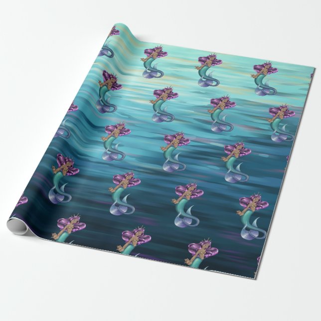 Mermaid Iole Geschenkpapier (Ungerollt)