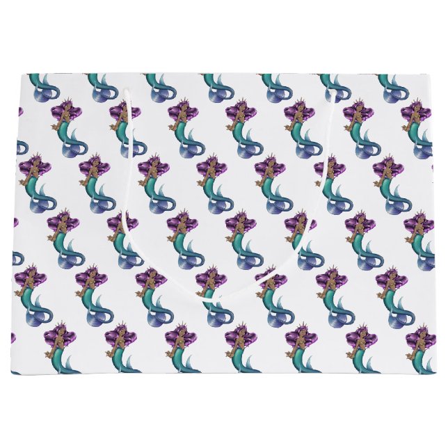 Mermaid Iole Große Geschenktüte (Vorderseite)