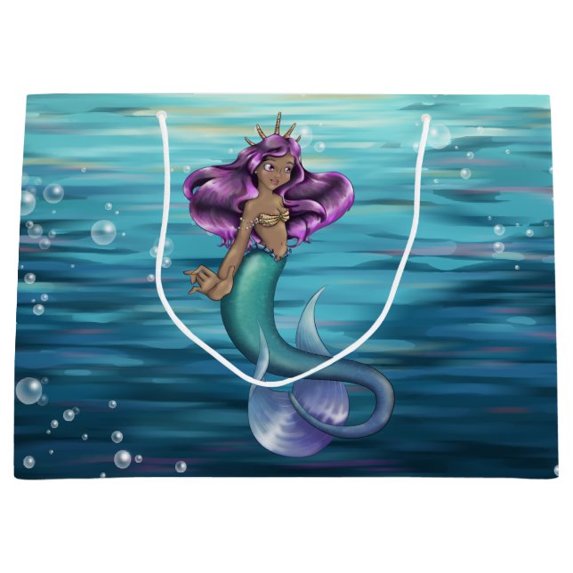 Mermaid Iole Große Geschenktüte (Vorderseite)