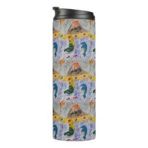 Mermaid Island Thermal Tumbler Thermosbecher