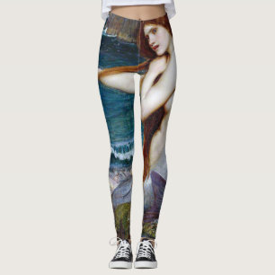 Mermaid, John William Waterhouse Leggings
