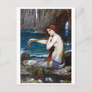 Mermaid, John William Waterhouse Postkarte