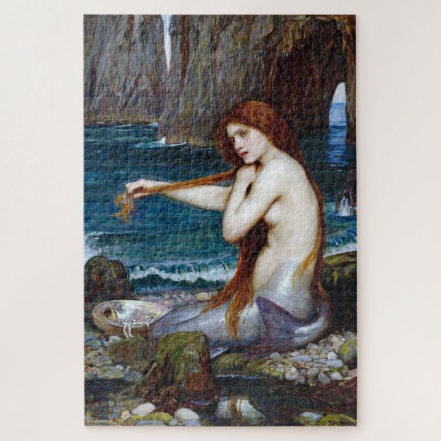 Mermaid, John William Waterhouse Puzzle (Vertikal)