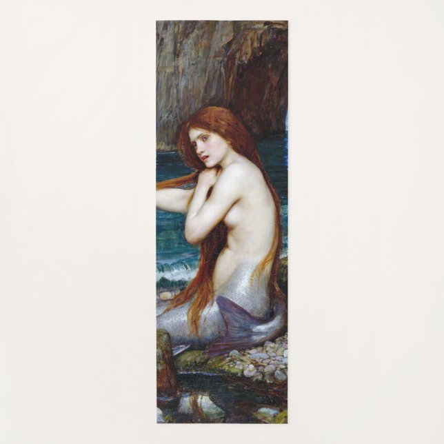 Mermaid, John William Waterhouse Yogamatte (Vorderseite)