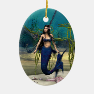 Mermaid Keramik Ornament