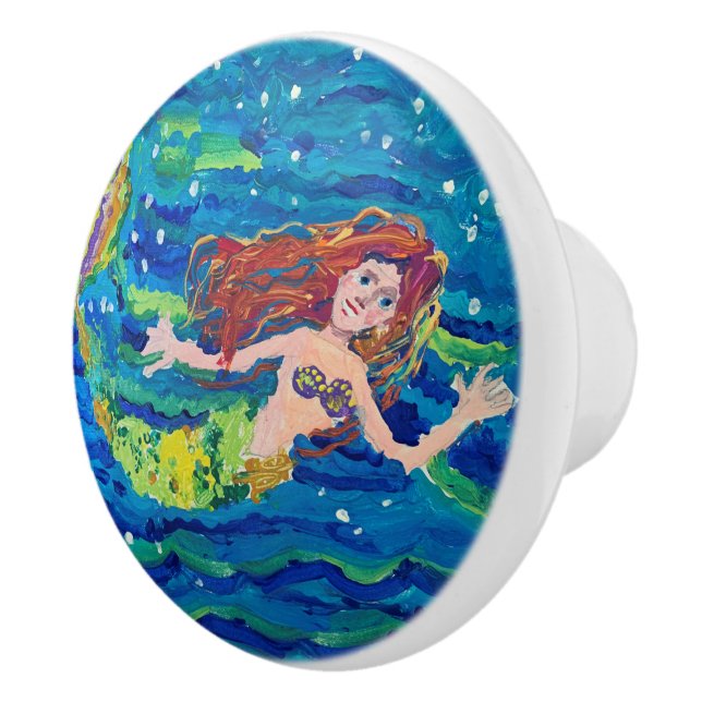 Mermaid Keramikknauf (Rechts)
