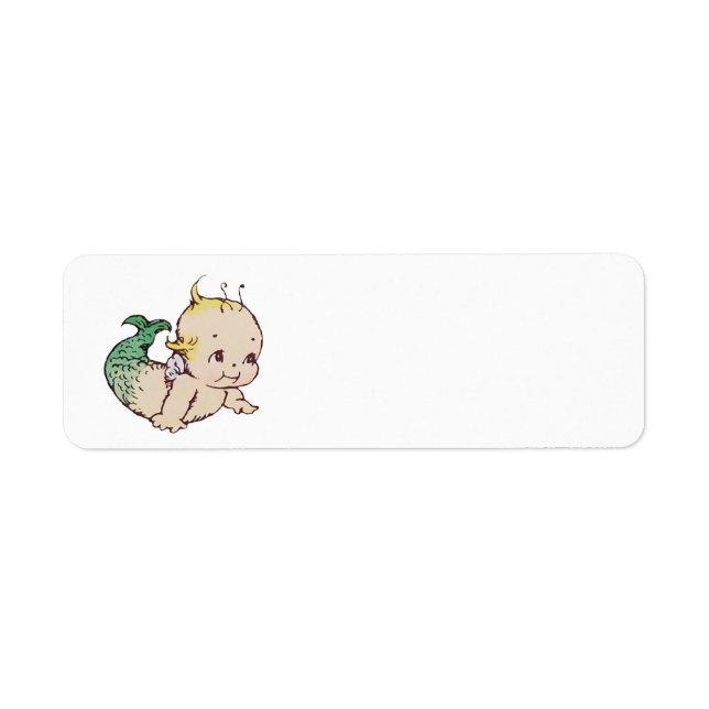 Mermaid Kewpie Address Labels (Vorne)